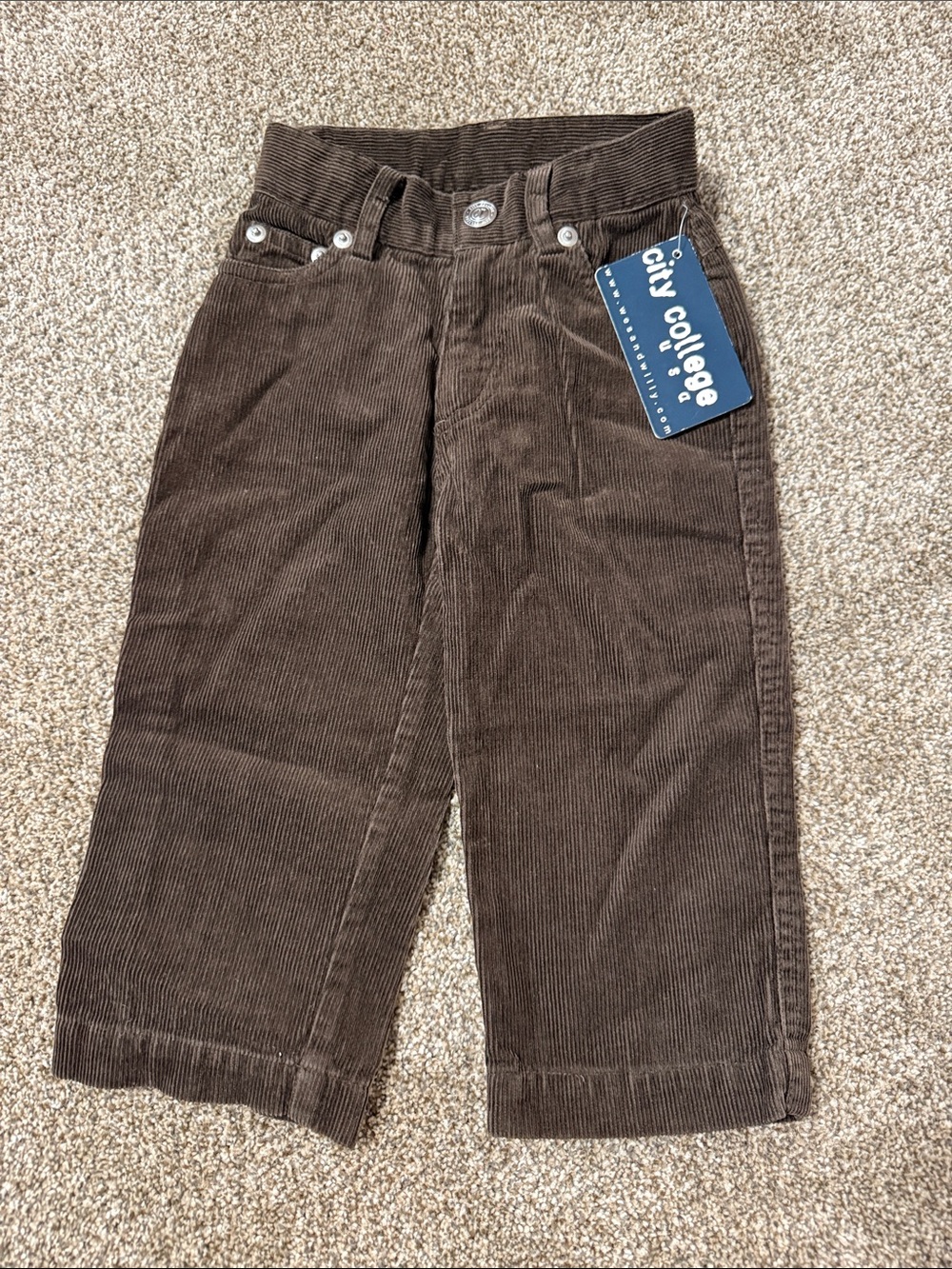 City College Kids Brown Corduroy Pants - Casual Everyday